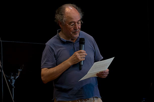 Josep Gerona. Presentació de l'acte per Josep Gerona. Recital poètic de la Festa Major de Sabadell 2024