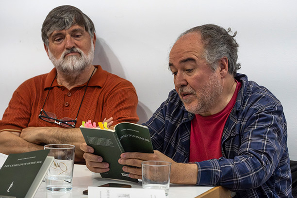 Presentació dels llibres «Qui ens dirà demà?» i «Les coses d'un home sol» a Barcelona