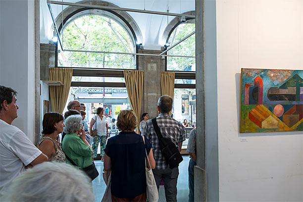 Inauguració de l'exposició «Papers de Versàlia, 20 anys de poesia» al Casal Pere Quart de Sabadell.