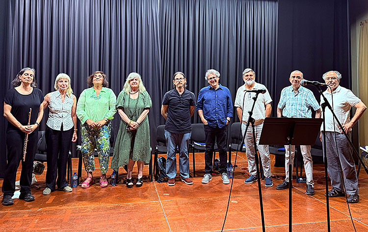 Participants a la lectura poètica de la Festa Major de Sabadell 2025