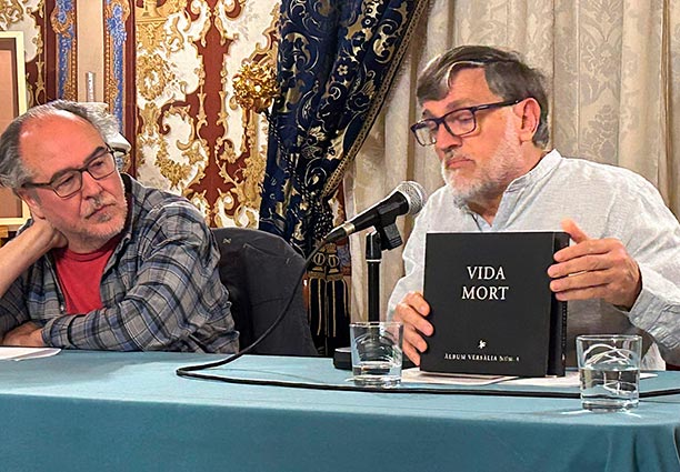 Presentació dels dibuixos de Josep Gerona per a l'Àlbum Versàlia 5 «Vida/Mort» al Museu d’Art de Sabadell.