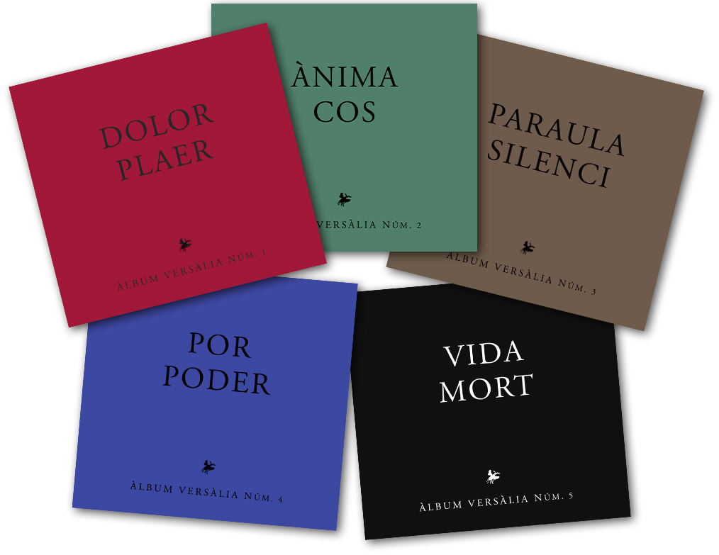 Portades de la col·lecció «Àlbum Versàlia».
